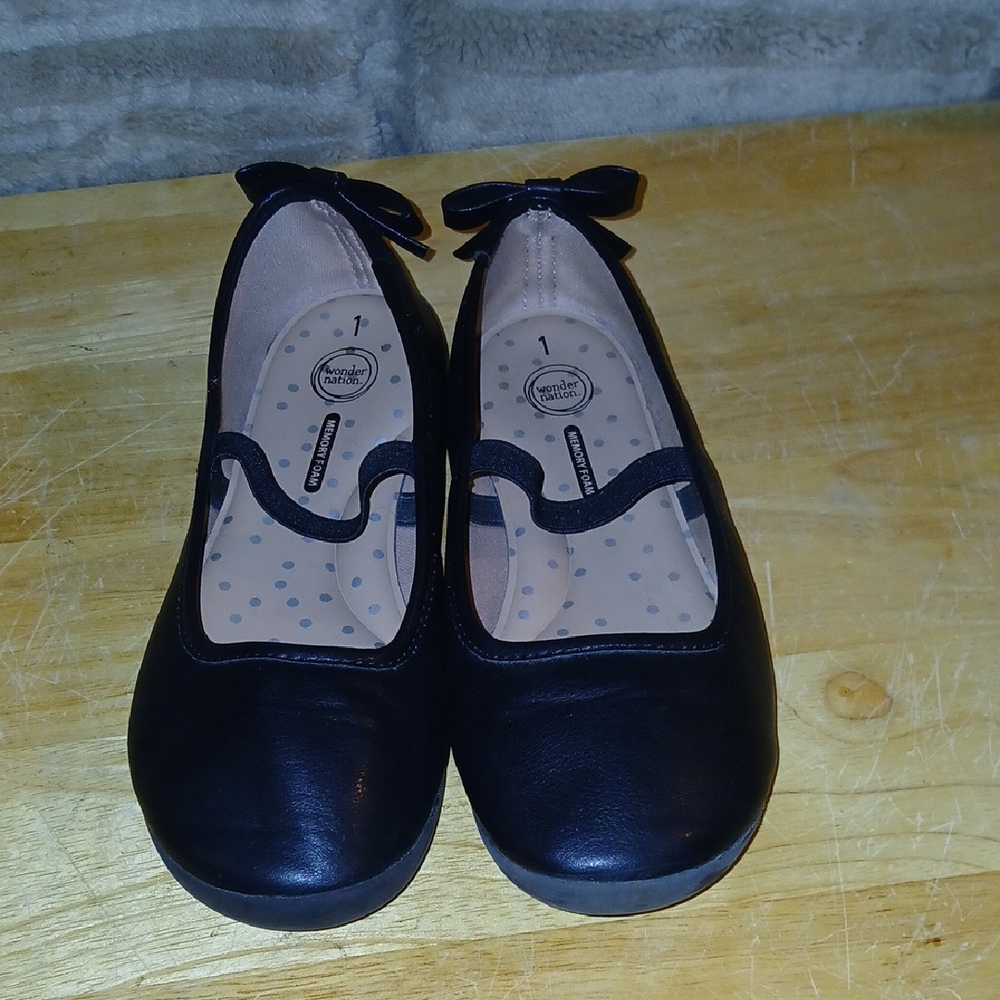 Classic Black Kids Shoes
